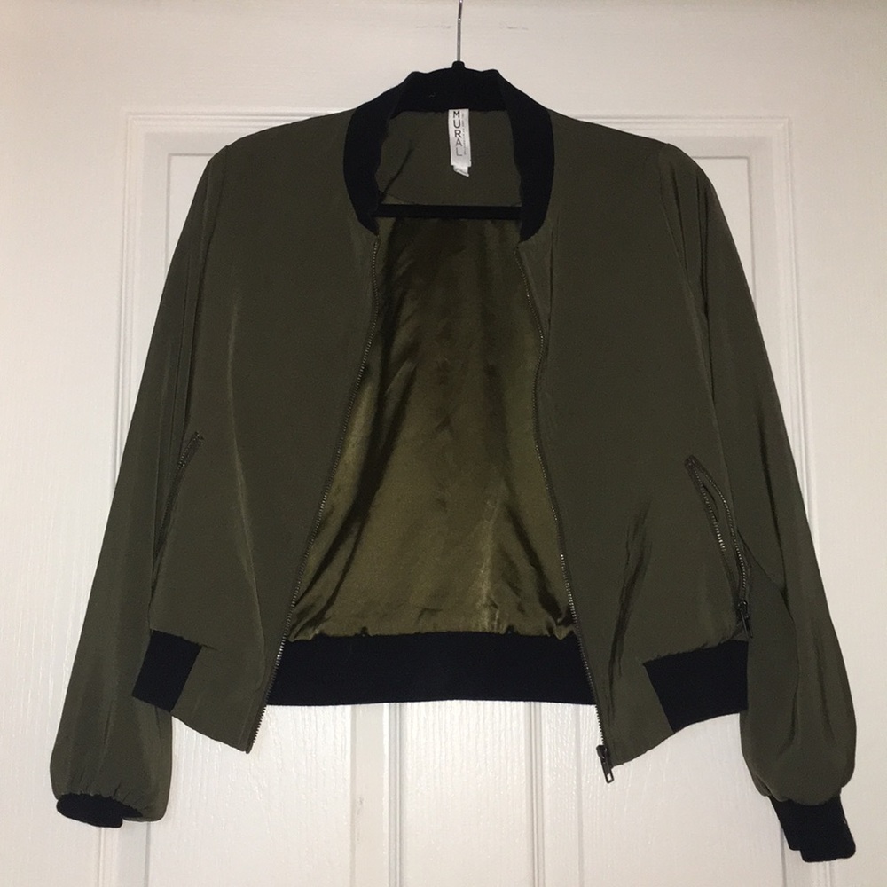 Nordstrom green bomber